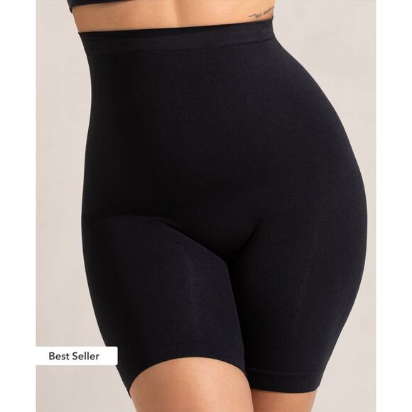 Empetua High Waisted Shaper Short Womens Size Medium Large Black NWT - Picture 1 of 4